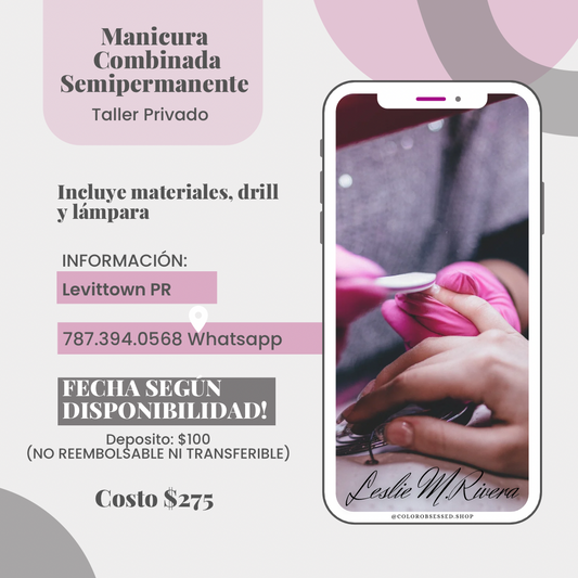 Curso de Manicura Combinada Semipermanente
